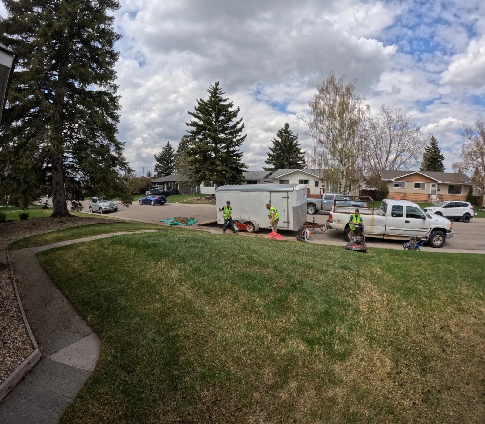 Snow removal work by Somerset Lawn and Snow